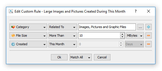 DiskBoss File Classification Custom File Filter