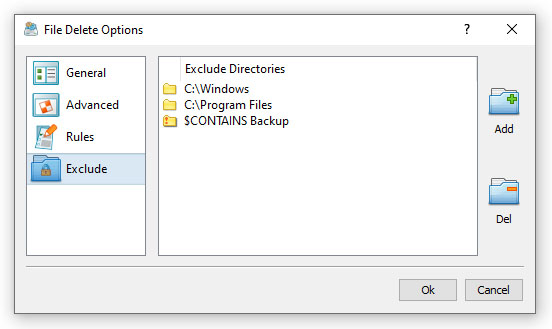 Exclude Directories