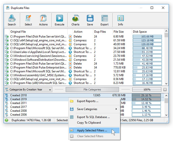DiskBoss Duplicate Files Finder Apply File Filters