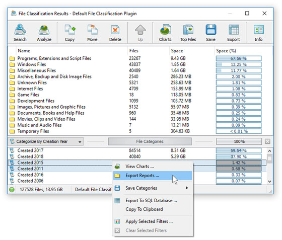 Batch File Classification Reports