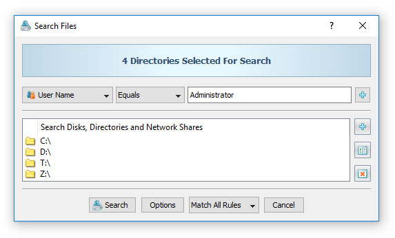 Search Files By User Name